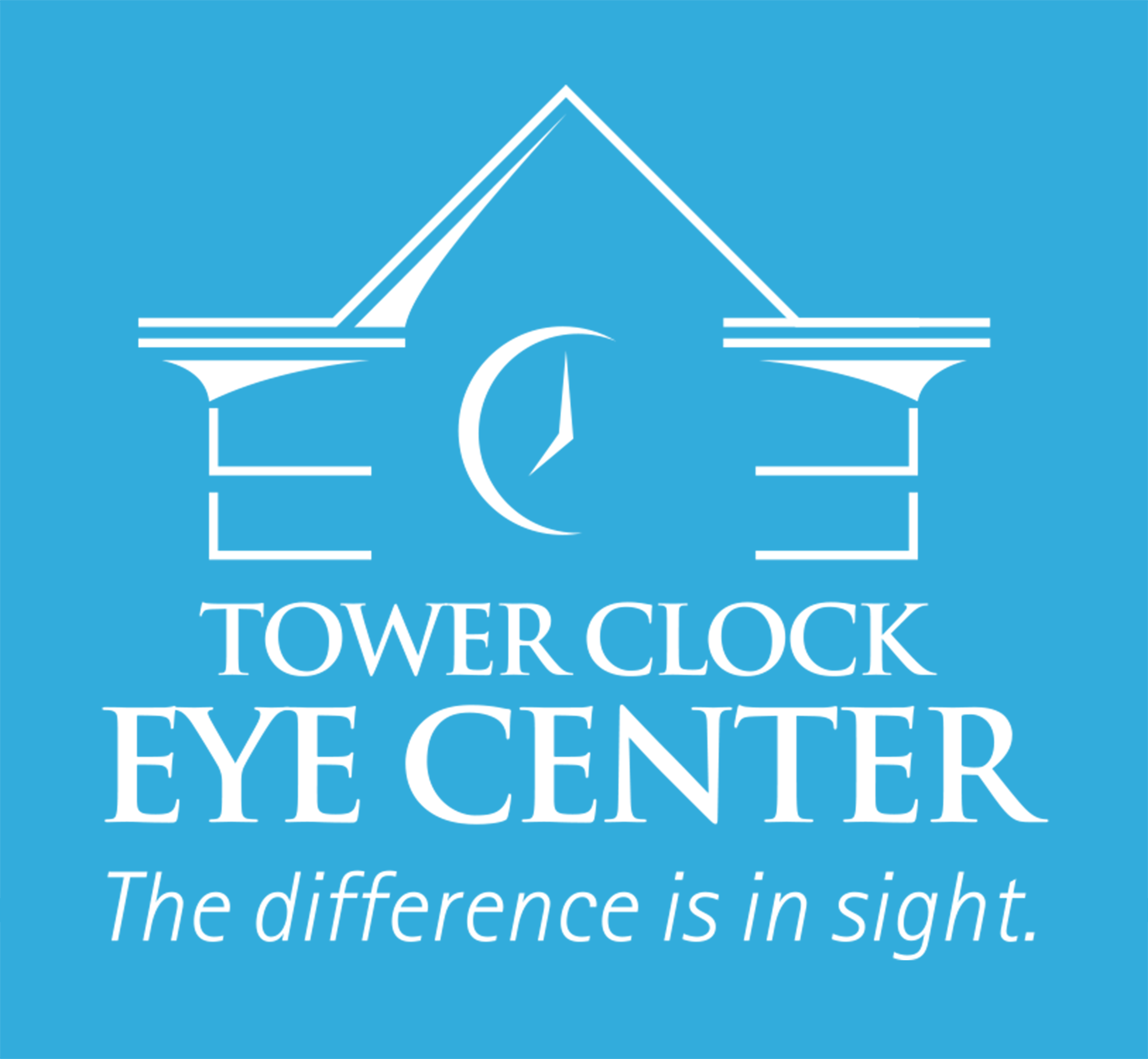 Tower Clock Eye Center Logo